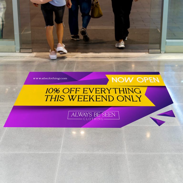 Be-Seen-Floor-Sticker